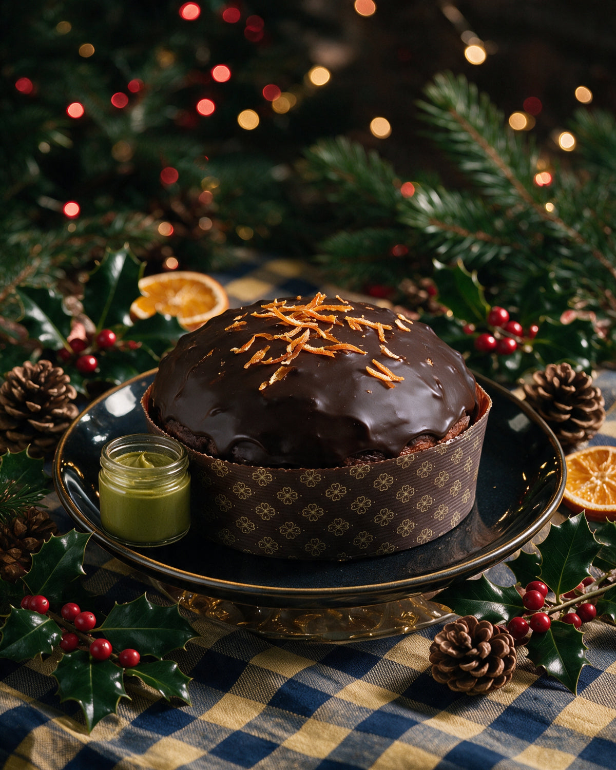 Panettone al Pistacchio e Arancia Fondente - 1 KG