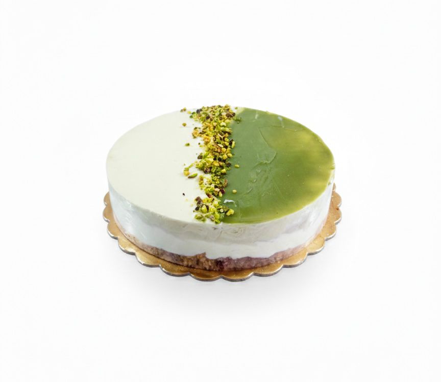 CHEESECAKE AL PISTACCHIO E CIOCCOLATO BIANCO 1,2 Kg